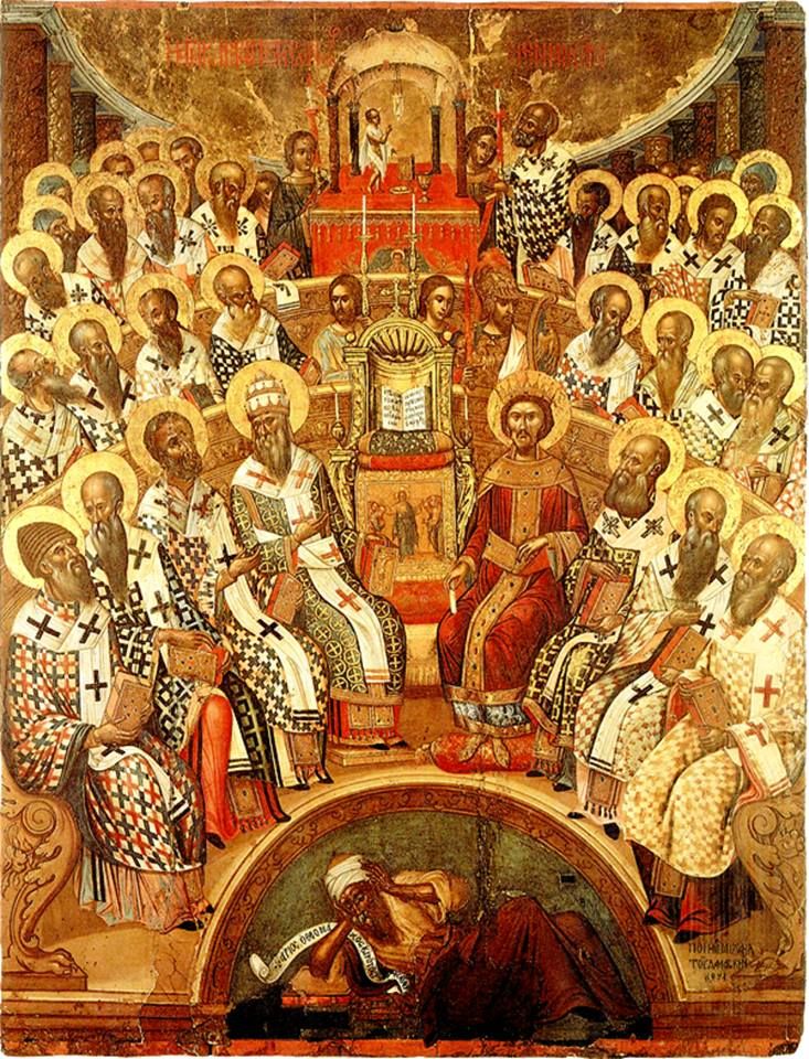 Icon painting First Council of Nicea