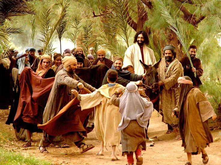 Jesus Riding Into Jerusalem on Palm Sunday